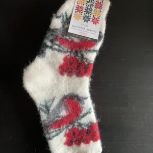 Kojinės šiltos su paveiksliuku ZYLUTĖ raudona dydis 37-39