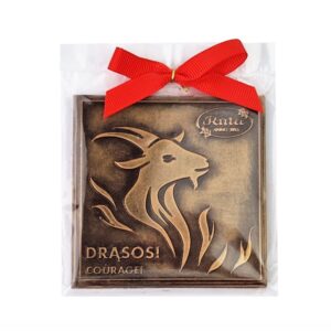 Reljefinis juodasis šokoladas (50 %) „Drąsos!“, 45 g